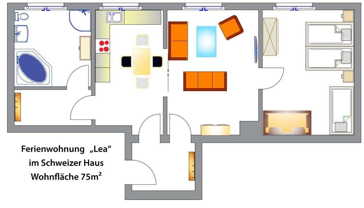 Appartement Schweizer Haus Wippra Extérieur photo
